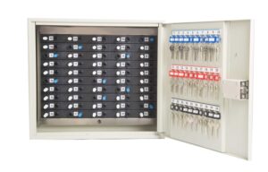KS - Commander Combined Key Tracking Peg In Peg Out Tracker Boards Set Inside a High Security Key Cabinet 50 Key System