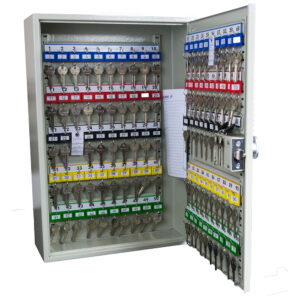 100 Deep Adjustable Hook Self Closing Key Cabinet