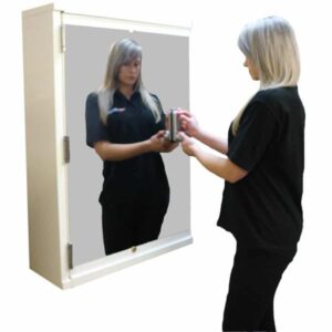 KeyTracker Key Security Cabinet With Mirrored Front